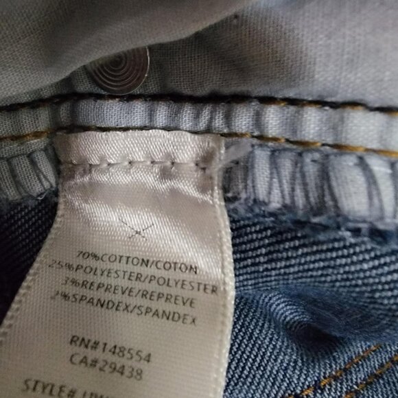 NWT UNPUBLISHED "Kenzie" Designer Denim Blue Jeans Distressed - Womens Size 26 - Picture 7 of 9